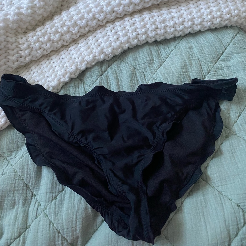 black swim suit bottoms